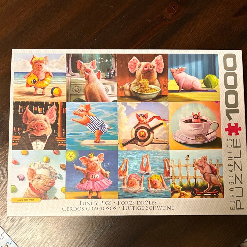 Funny Pigs Puzzle - 1000 Pieces
